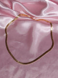 I Love You Flat Chain Necklace Thick