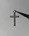 Iced cross charm