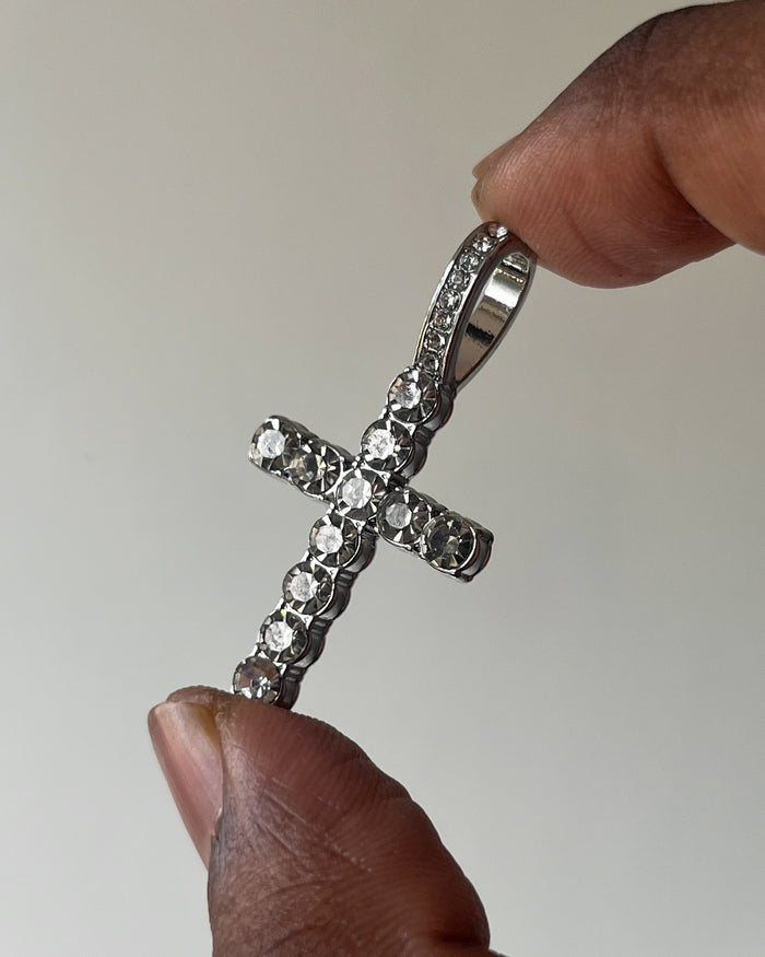 Iced our stone cross