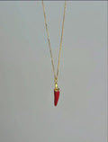 Italian Horn 925 Silver Necklace