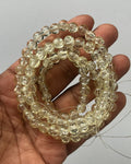 Light yellow Crackle beads - 1 line