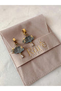 Lightning Blue Cloud Earrings