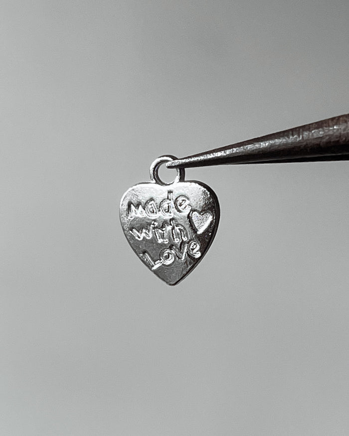 Made with love charm- 10 pc