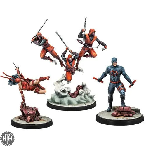Marvel Crisis Protocol: Shadowland Daredevil And Elektra Character Pack Atomic Mass Games