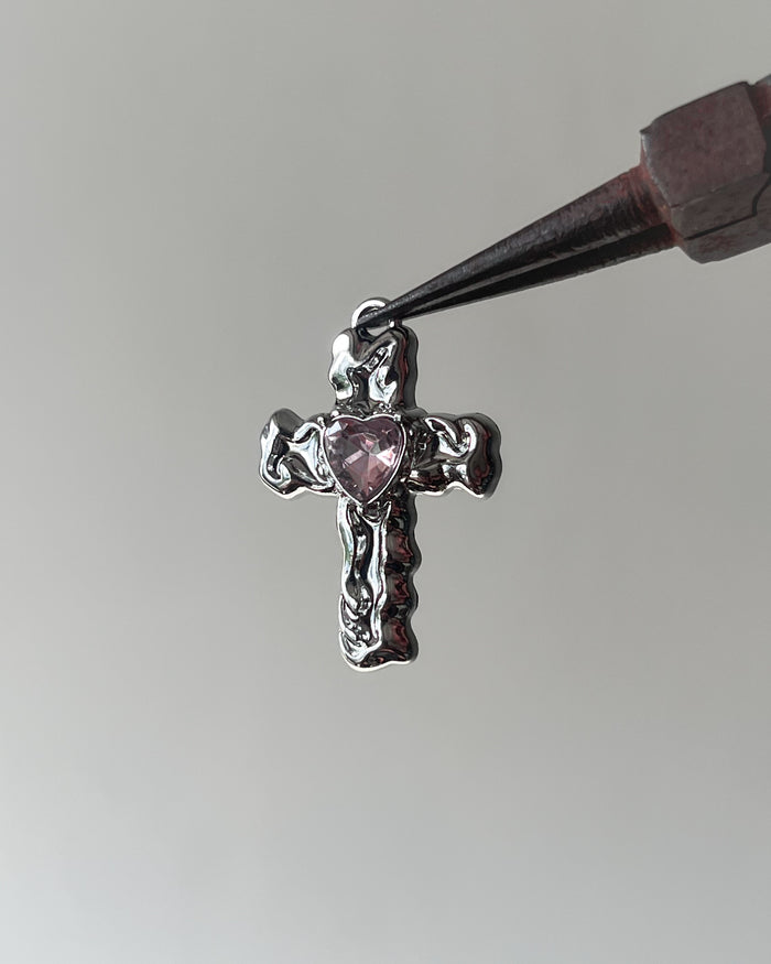 Melting pink cross