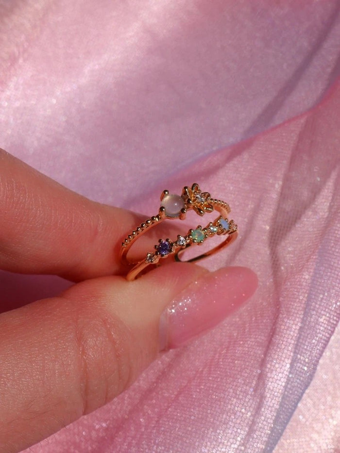 Minimal Water Lily Ring