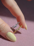 Minimal White Butterfly Ring