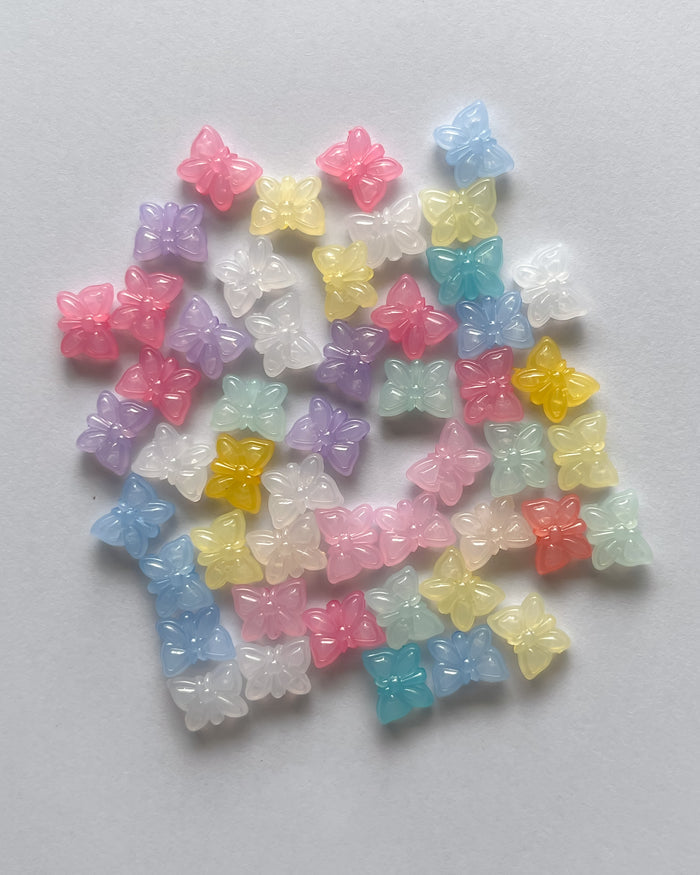 Mix butterfly beads- 25 grams
