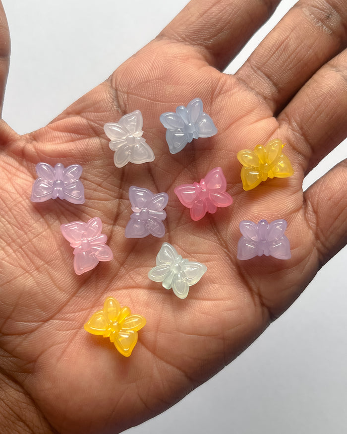 Mix butterfly beads- 25 grams