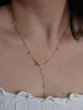 Multiple Gems Y Necklace