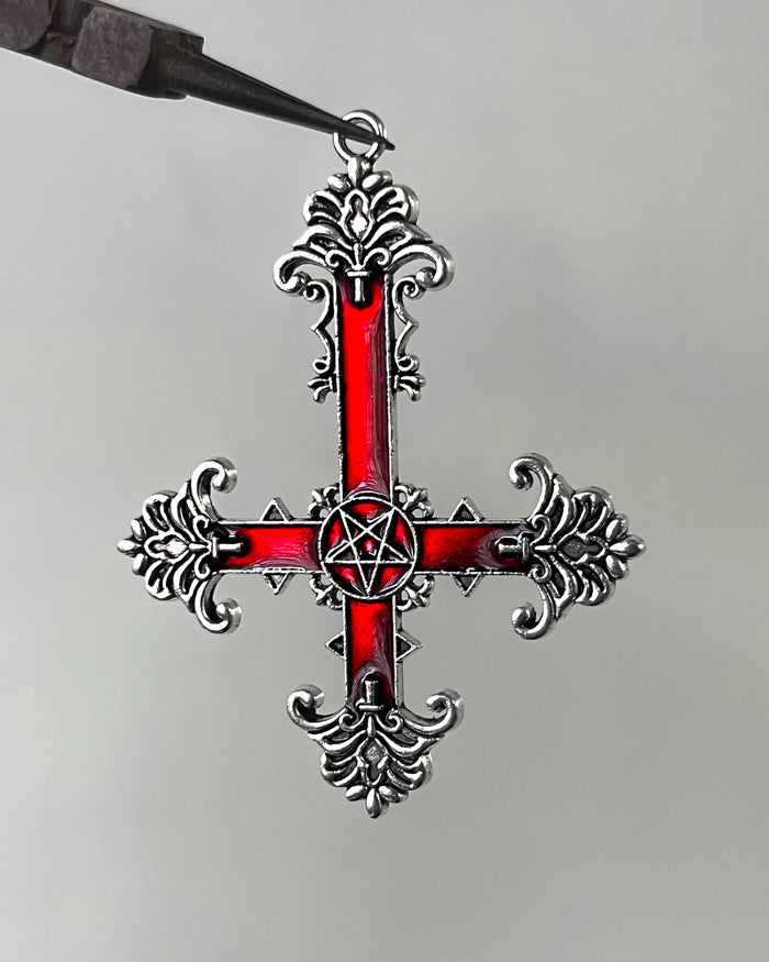New upside down cross charm
