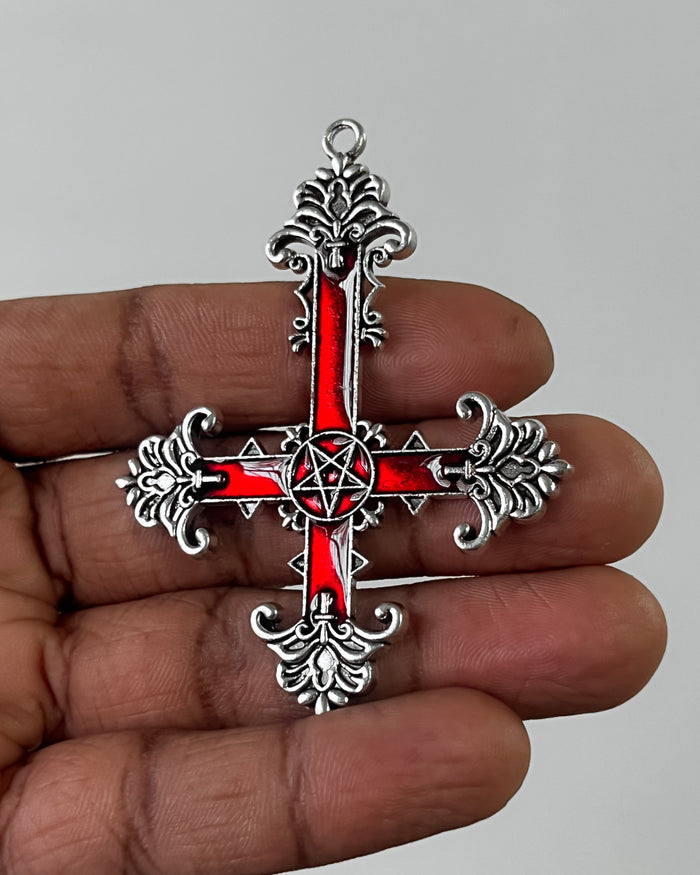 New upside down cross charm