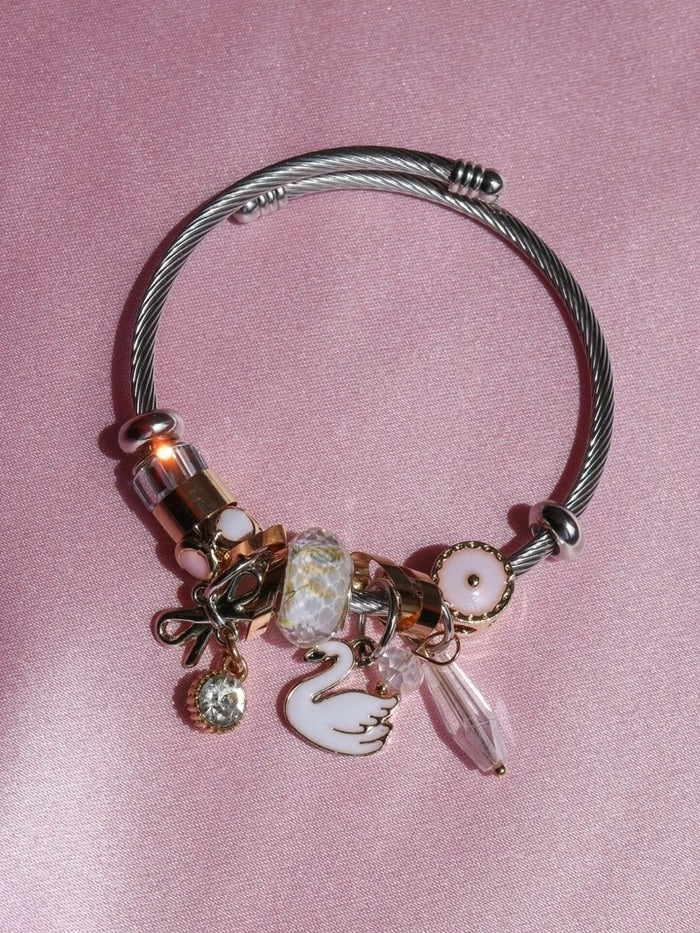 Odette Charm Bracelet Steel