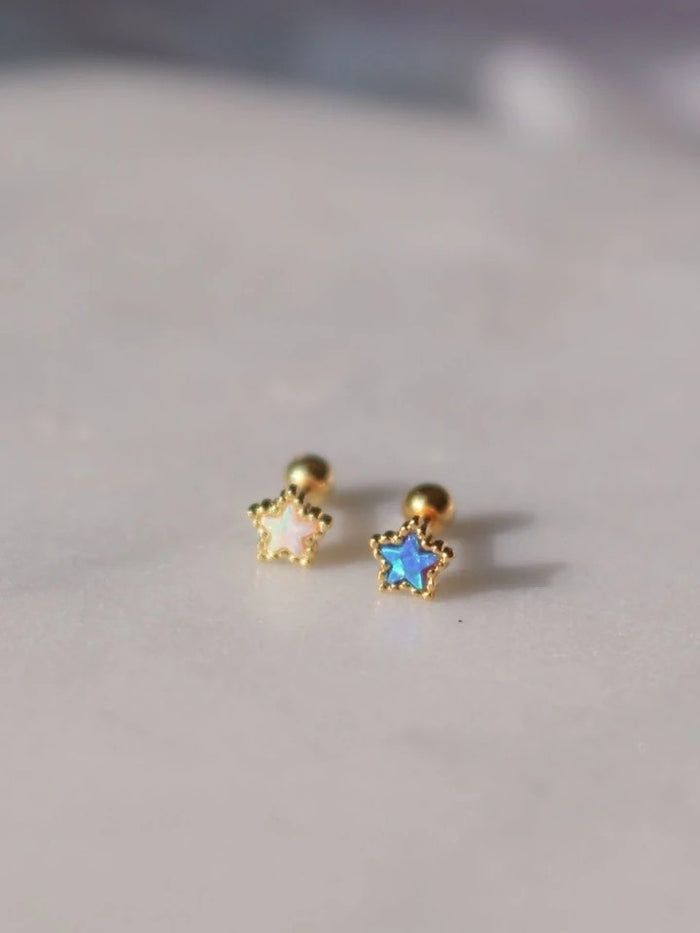 Opal Heart And Star Piercing Quantity