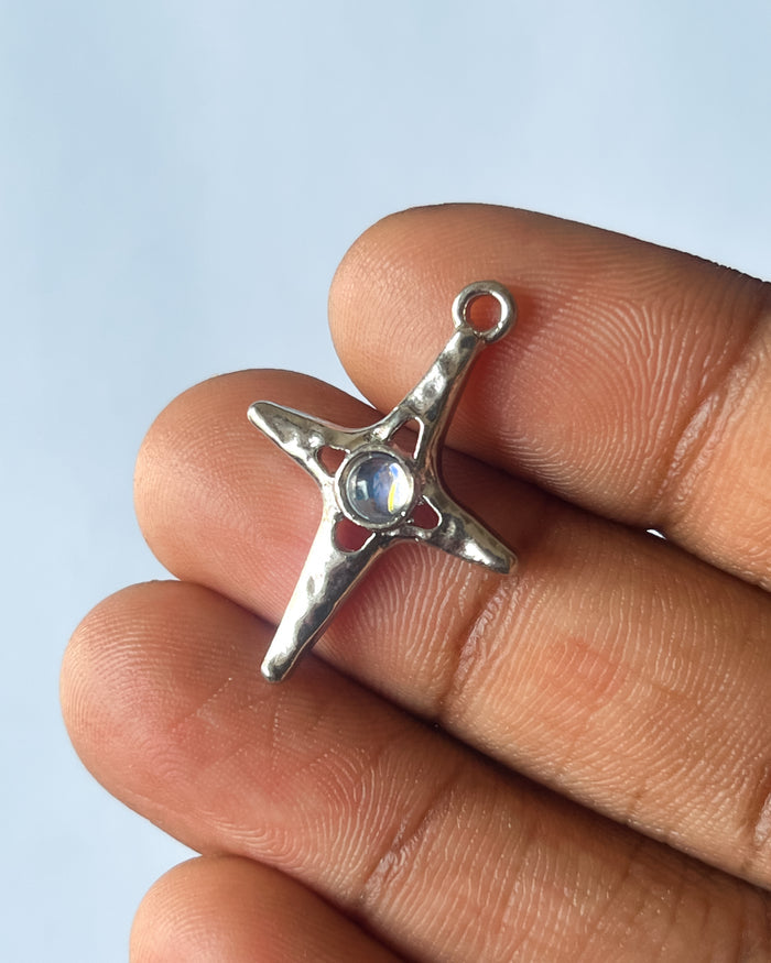 Opal star charm