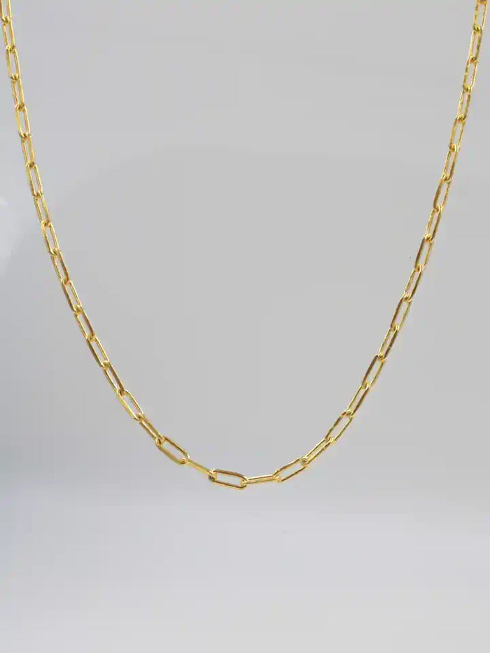 Paperclip Chain 925 Silver Necklace
