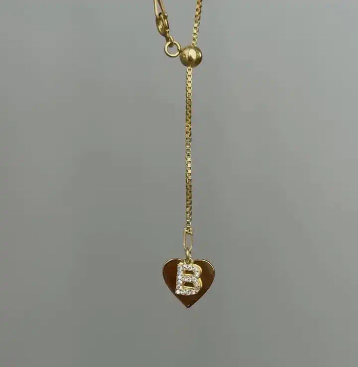 Personalized Elevator Letter 925 Silver Necklace