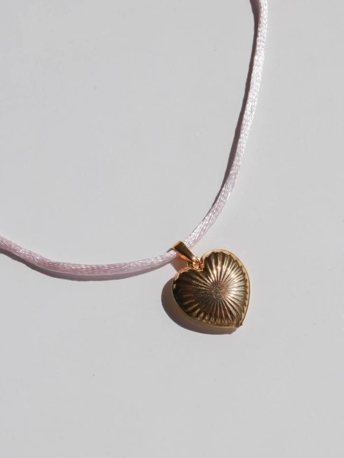Pink My Heart Rope Necklace