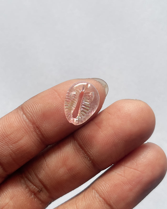 Pink shell beads - 25 grams