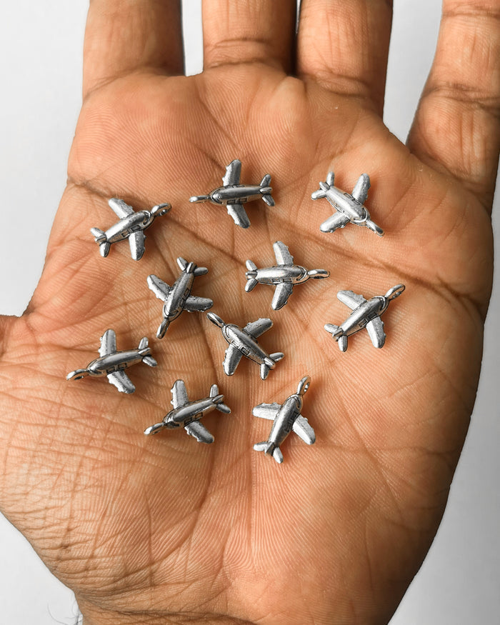 Plane charm l 10 pcs
