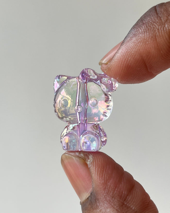 Purple kitty Bead 1 pc