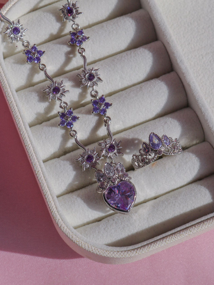 Rapunzel Royal Sunshine Necklace and Ring Set, Princess Jewelry