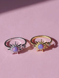 Rapunzel Sun Opal Vol 2 Ring 925 Silver