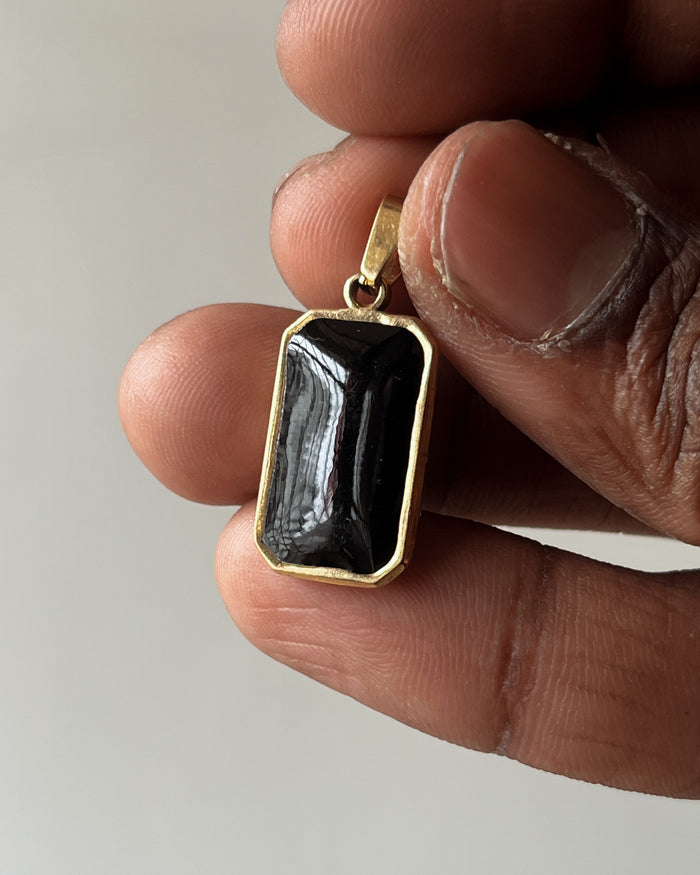 Rectangle Gold charm