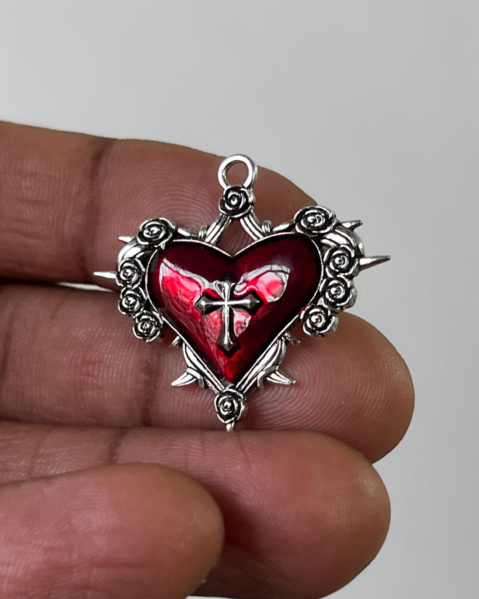 Red Cross heart charm
