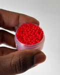 Red matte 8/0 size seed beads