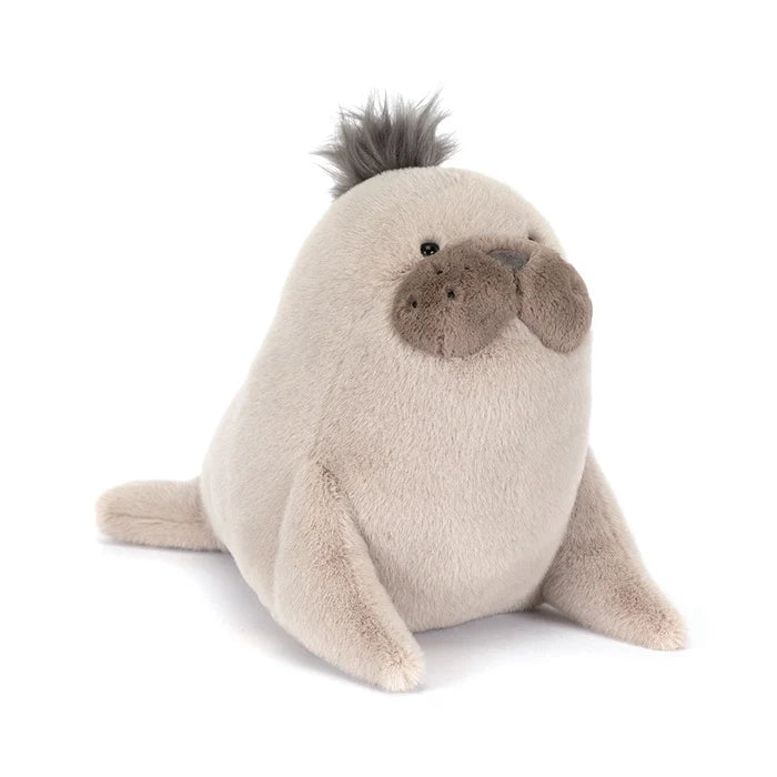 Jellycat Plush toy seal on a white background