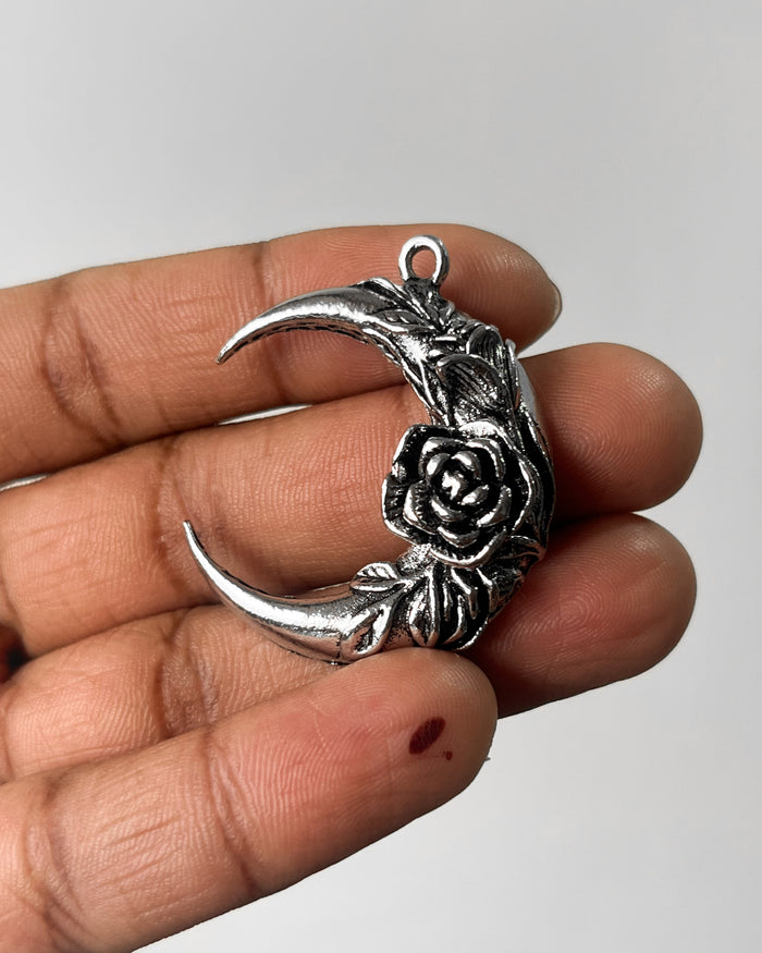 Rose moon Charm