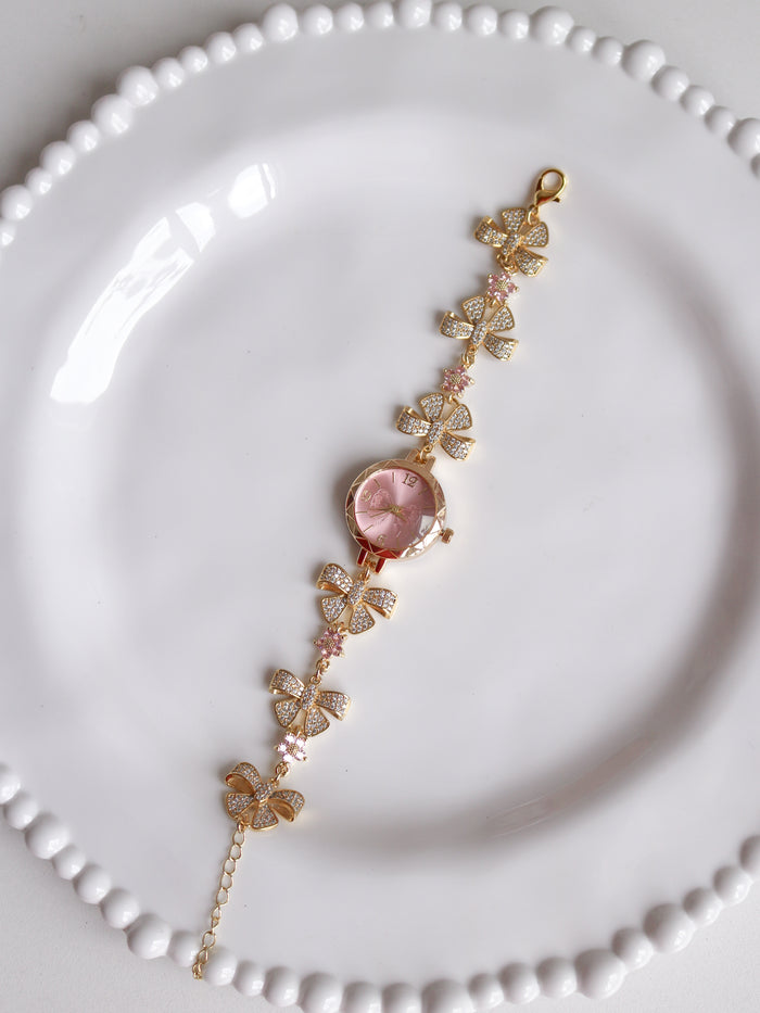 Rosy Bow Watch