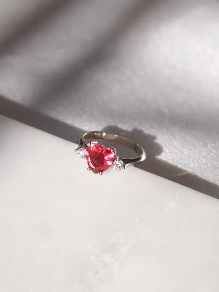 Royal Heart Ring Gold and Silver plated 925 sterling silver