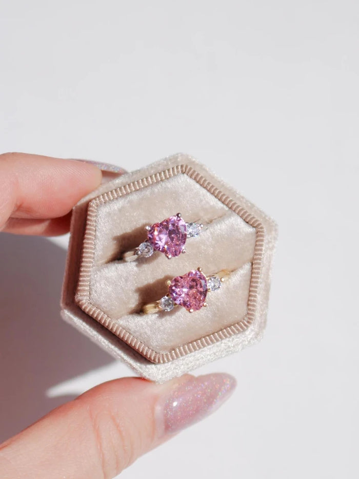 Light Pink / Silver Plated