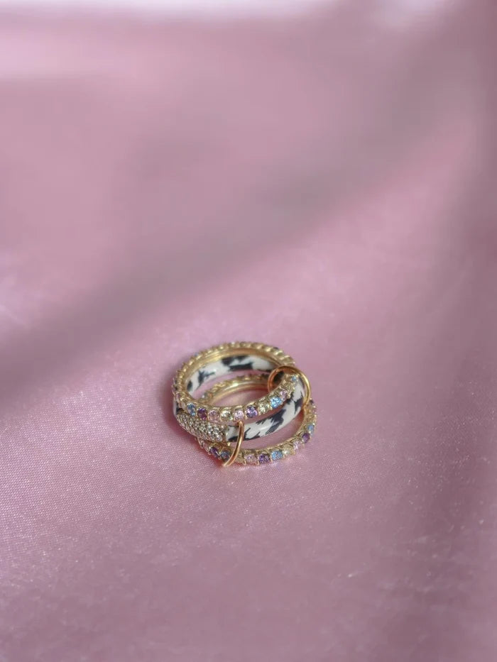 Savanna Trinity 925 Silver Ring (Size S)
