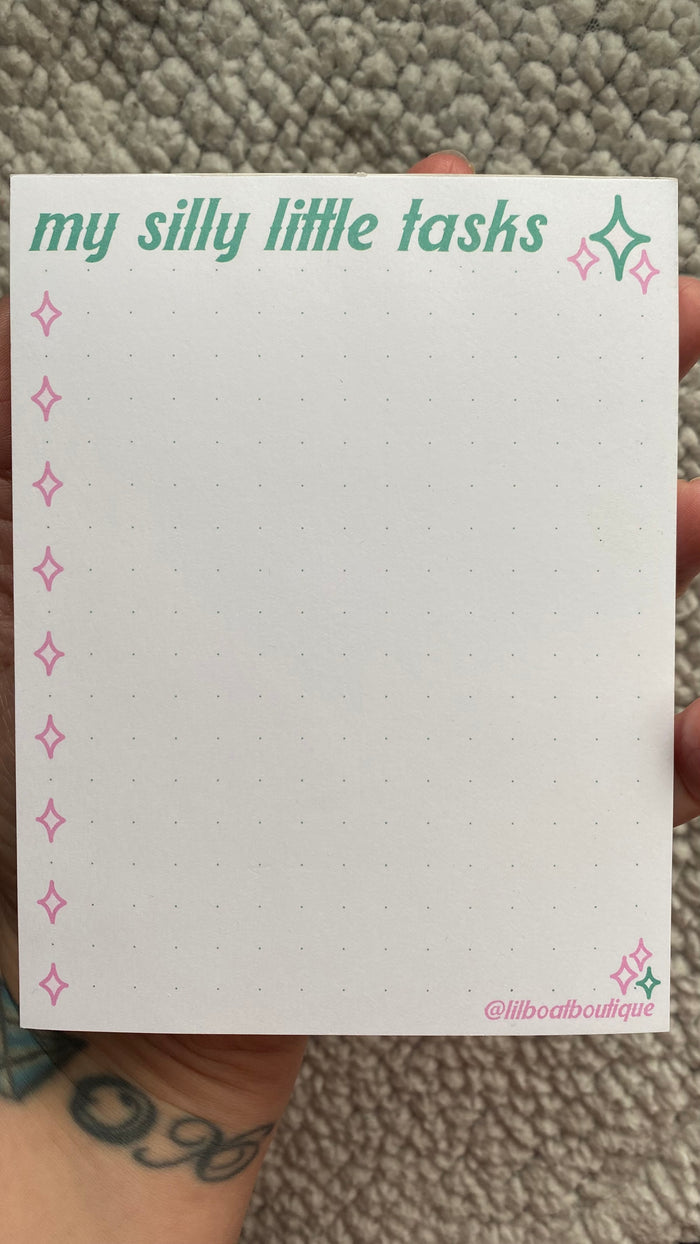 Silly Little Tasks Notepad - Notepad Only