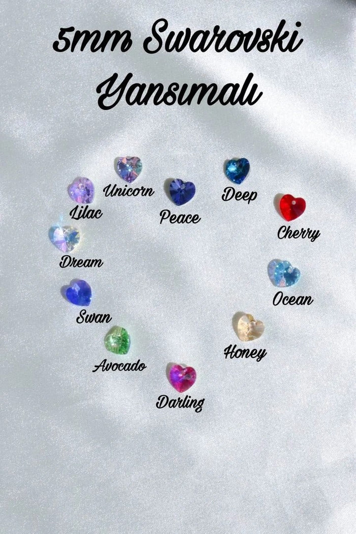 Six-Piece Swarovski Heart Necklace