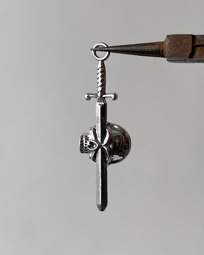 Skull Sword Charm