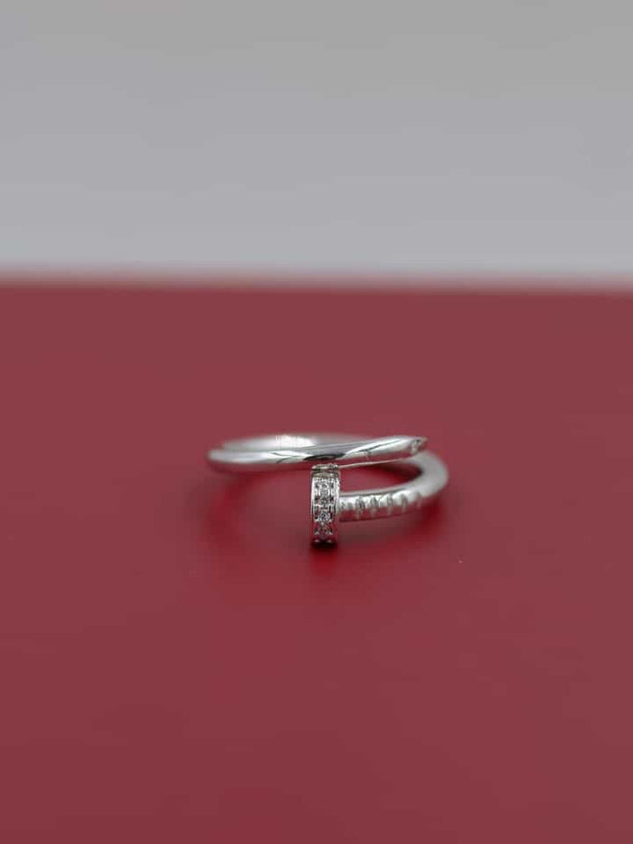 Stone Stud 925 Sterling Silver Ring