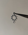 Sun connector charm - 10 pc