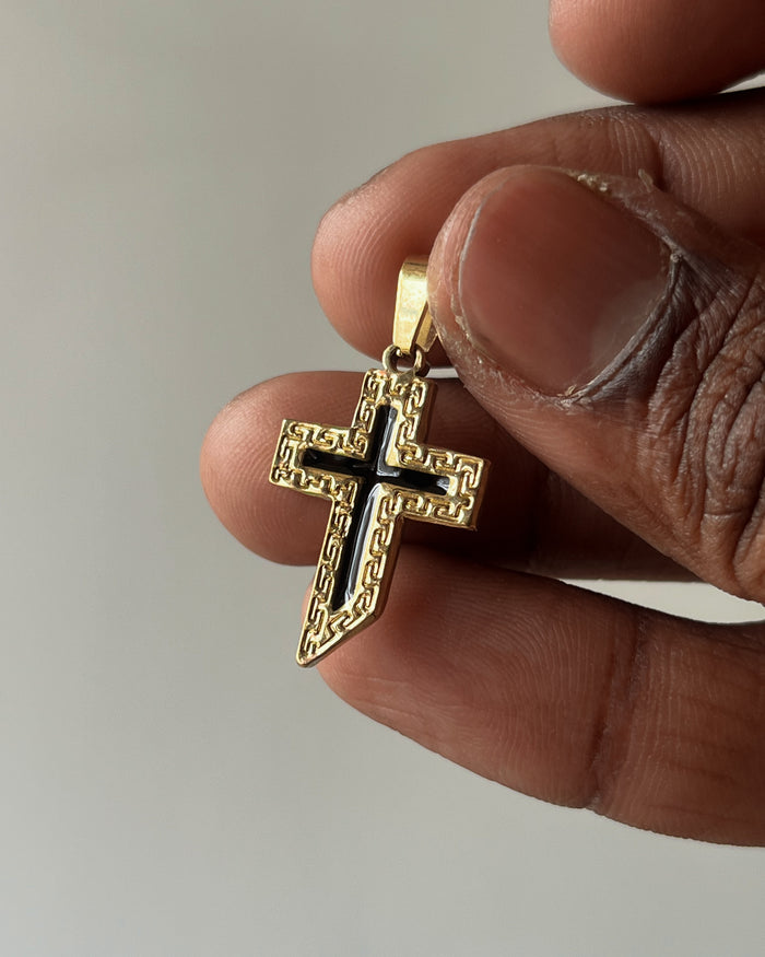 Teda gold cross charm