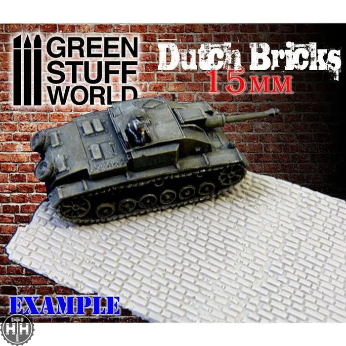 GSW Roller Dutch Bricks 15mm Texture Rollers Green Stuff World