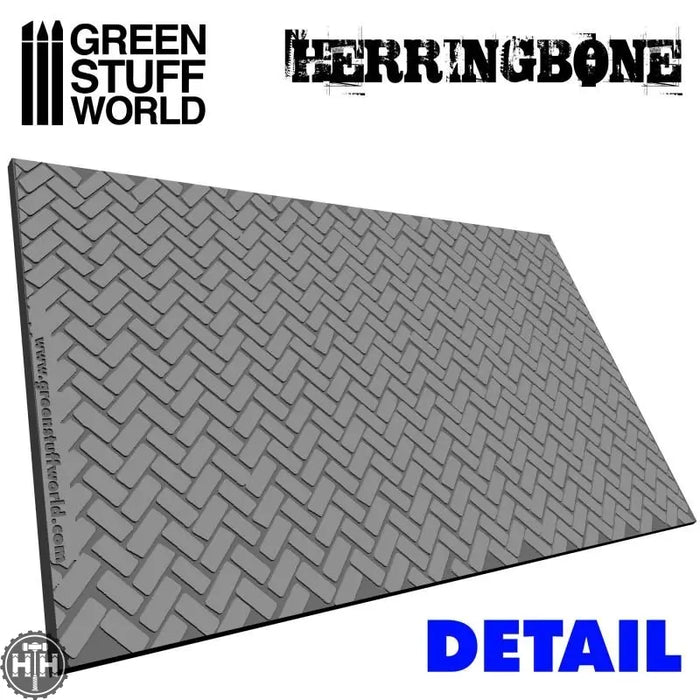 GSW Roller Herringbone Texture Rollers Green Stuff World