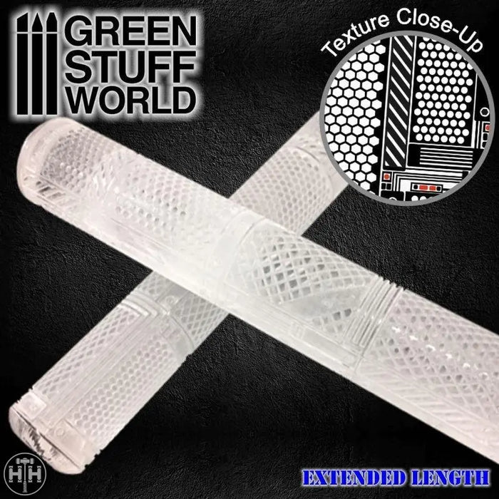 Textured Rolling pin – Mesh Texture Rollers Green Stuff World