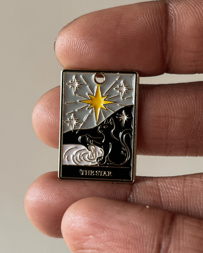 “The star” Tarot card charm - 1 pc