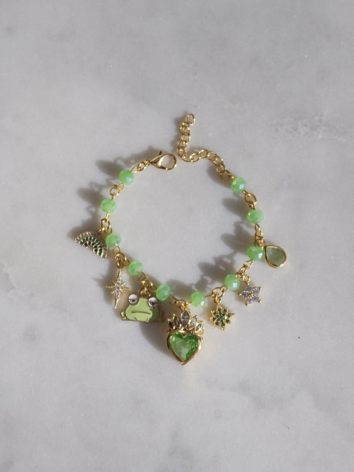Tiana Charm Bracelet, Princess Frog Bracelet