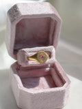 Vintage Abonica Flower Steel Ring