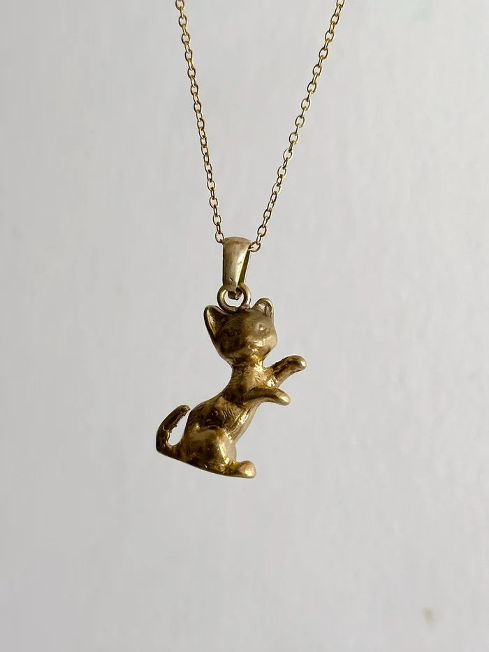 Vintage Cat Necklace