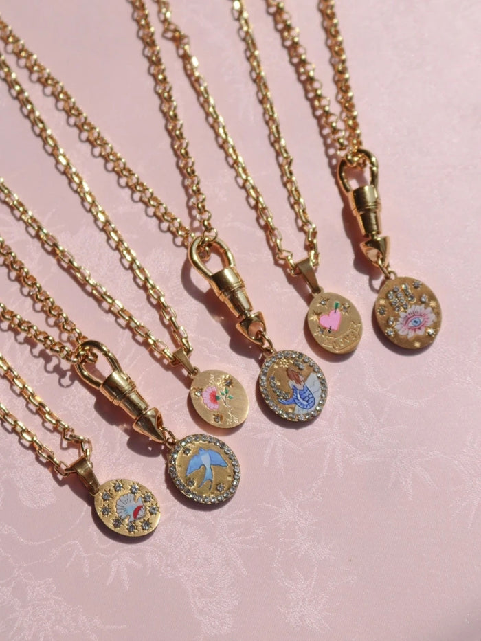 Vintage Mermaids Secret Steel Necklace